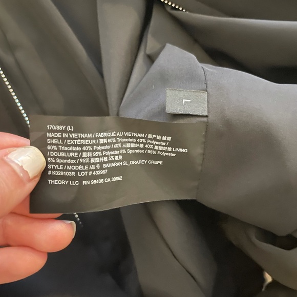 NWT Theory Bomber Jacket size L - Picture 11 of 11